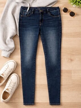 Skinny Jeans Medium Wash Stretch Denim 31x32 Slim Fit Everyday